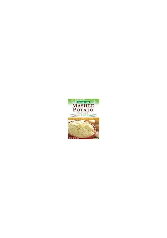 Concord Foods Mashed Potato Garlic & Herb Seasoning Mix, 1.27 Ounce